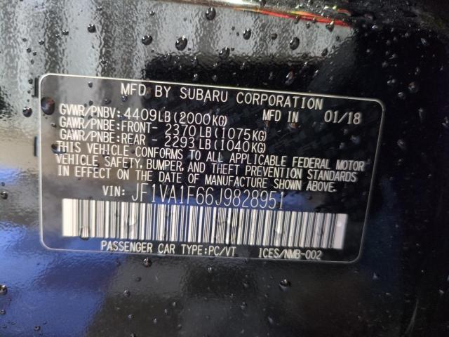 VIN JF1VA1F66J9828951 2018 Subaru WRX, Limited no.12