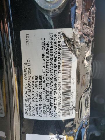 2021 HONDA ACCORD HYB - 1HGCV3F5XMA019112
