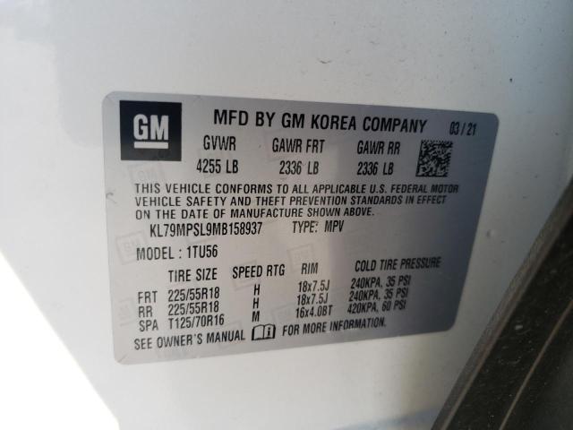 2021 CHEVROLET TRAILBLAZE - KL79MPSL9MB158937