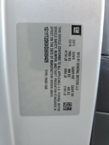 2016 CHEVROLET CORVETTE Z - 1G1YT2D6XG5609428