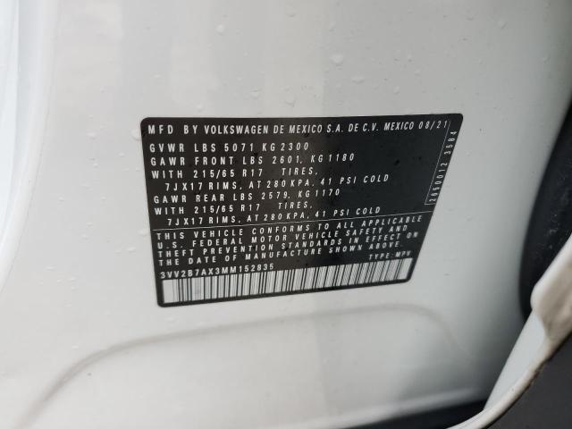 2021 VOLKSWAGEN TIGUAN SE - 3VV2B7AX3MM152835