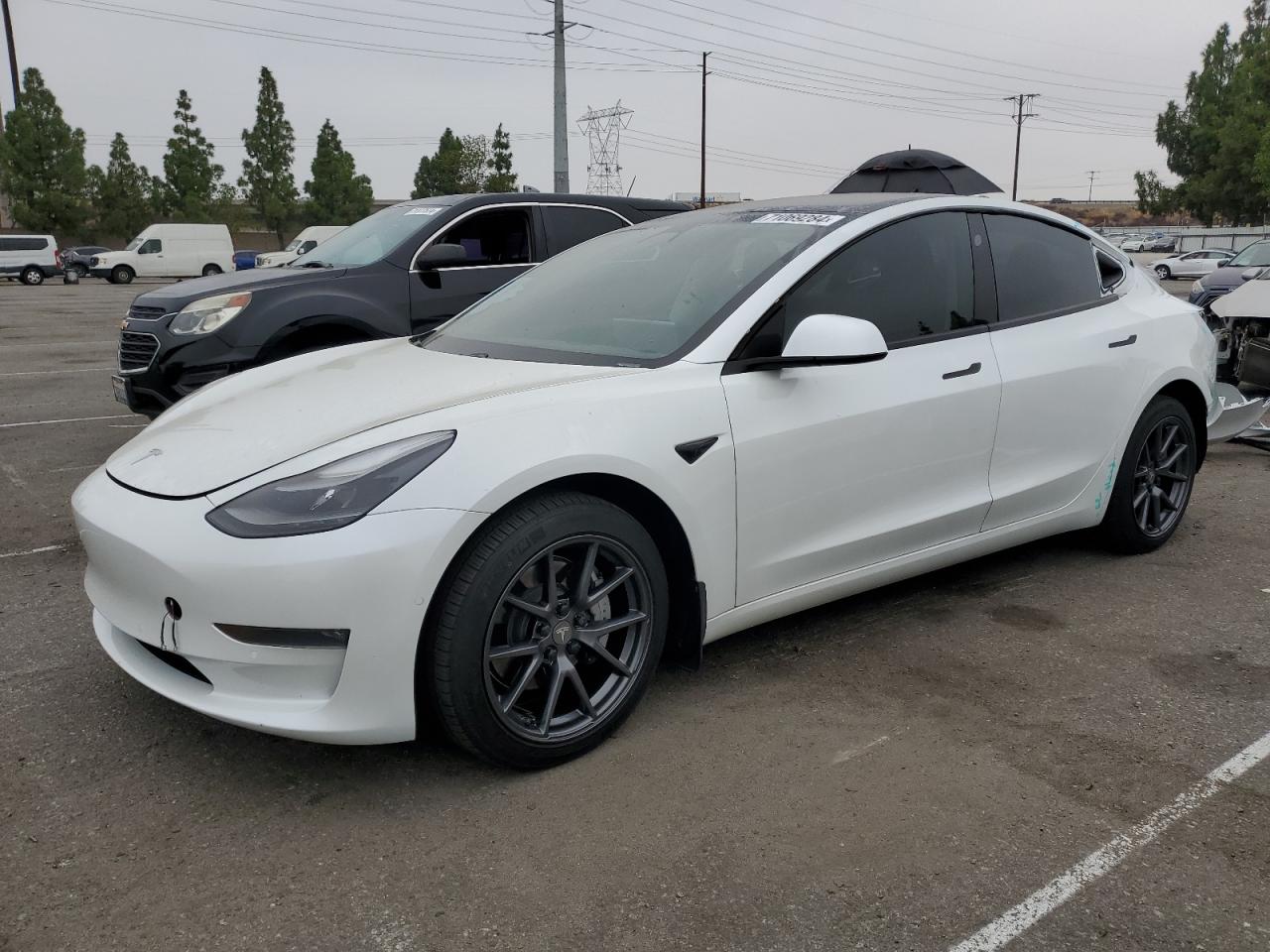 Lot #2986777149 2021 TESLA MODEL 3