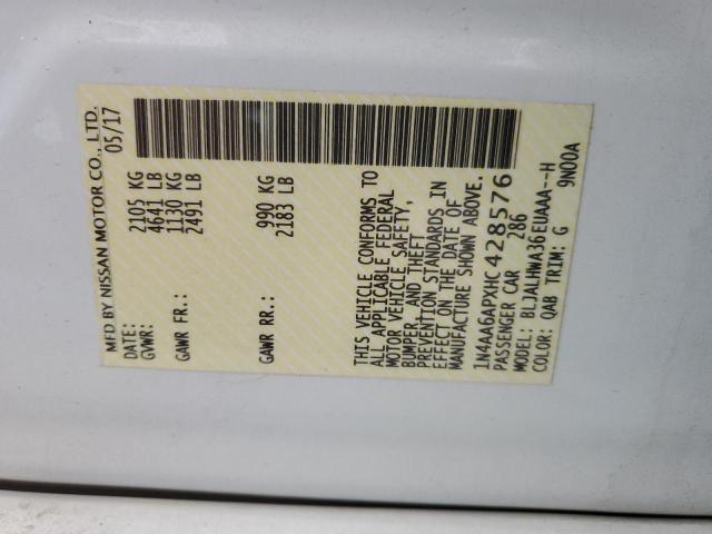 2017 NISSAN MAXIMA 3.5 - 1N4AA6APXHC428576