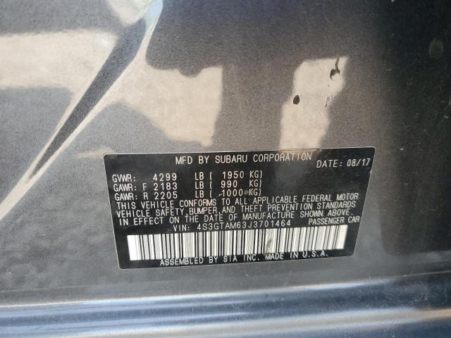 VIN 4S3GTAM63J3701464 2018 Subaru Impreza, Sport no.13