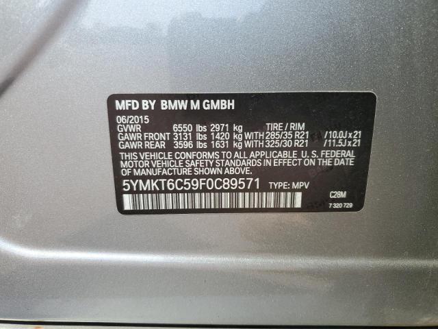 VIN 5YMKT6C59F0C89571 2015 BMW X5, M no.13