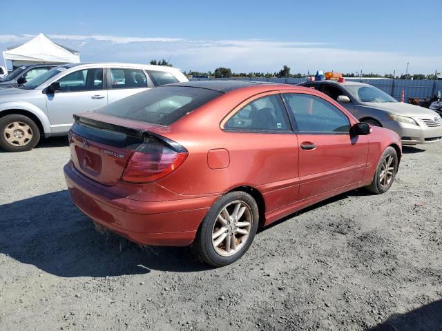 MERCEDES-BENZ C 230K SPO 2002 red coupe gas WDBRN47J22A314307 photo #4