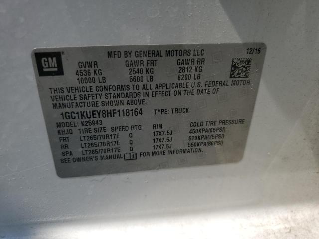 2017 CHEVROLET SILVERADO - 1GC1KUEY8HF118164