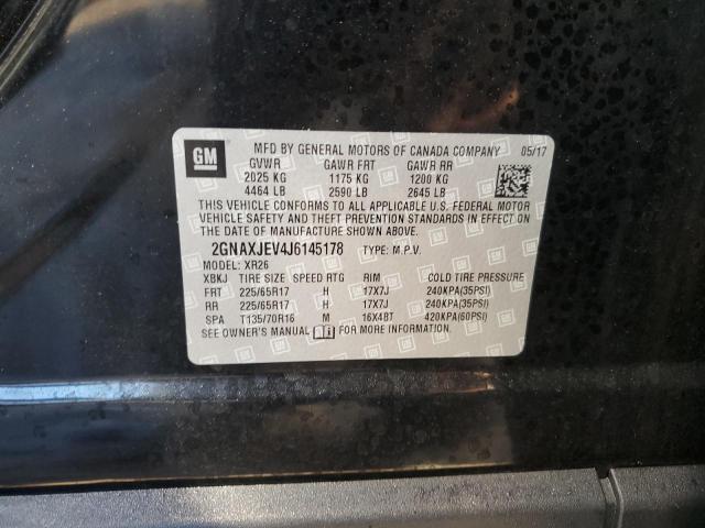 2018 CHEVROLET EQUINOX LT - 2GNAXJEV4J6145178