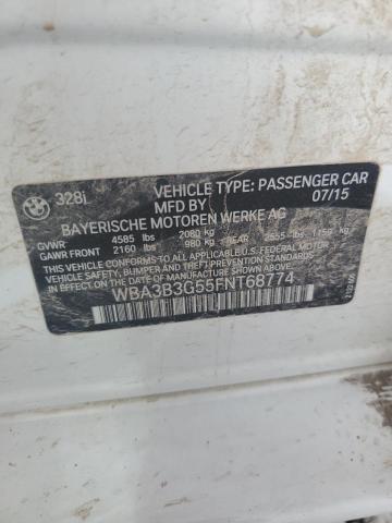 VIN WBA3B3G55FNT68774 2015 BMW 3 Series, 328 XI no.12