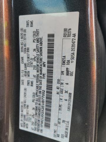 VIN 1FMCU0GX2EUB77052 2014 Ford Escape, SE no.13