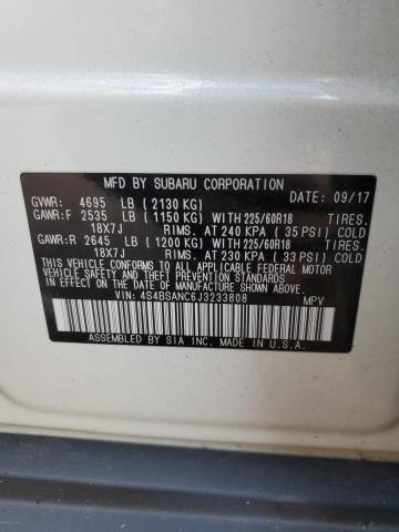 2018 SUBARU OUTBACK 2. - 4S4BSANC6J3233808