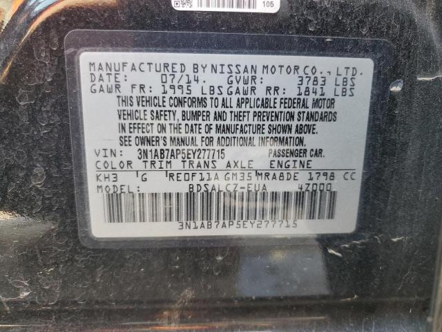 VIN 3N1AB7AP5EY277715 2014 Nissan Sentra, S no.12