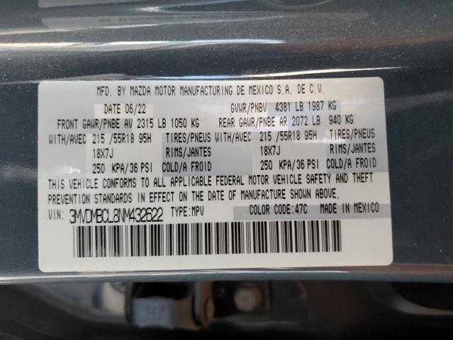 VIN 3MVDMBCL8NM432622 2022 Mazda CX-30, Preferred no.12