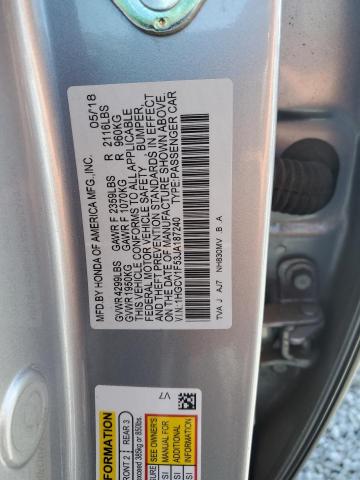 2018 HONDA ACCORD EXL - 1HGCV1F53JA187240