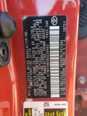 2019 TOYOTA CAMRY L - 4T1B11HK4KU239463