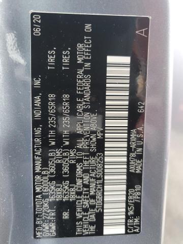 2020 TOYOTA HIGHLANDER - 5TDGBRCH1LS008253