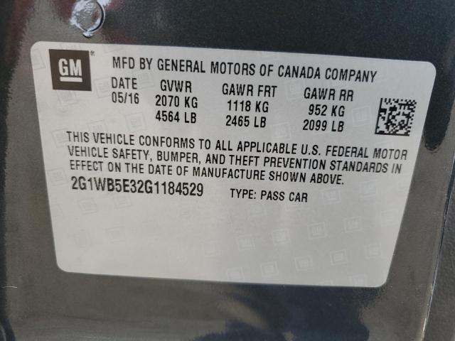 2016 CHEVROLET IMPALA LIM - 2G1WB5E32G1184529
