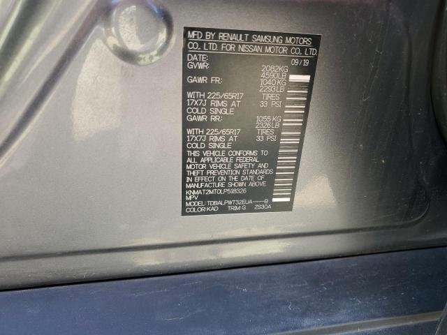 2020 NISSAN ROGUE S - KNMAT2MT0LP518326