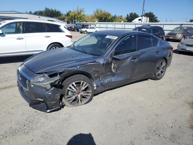 INFINITI Q50 LUXE 2018 silver  gas JN1EV7AR3JM433158 photo #1