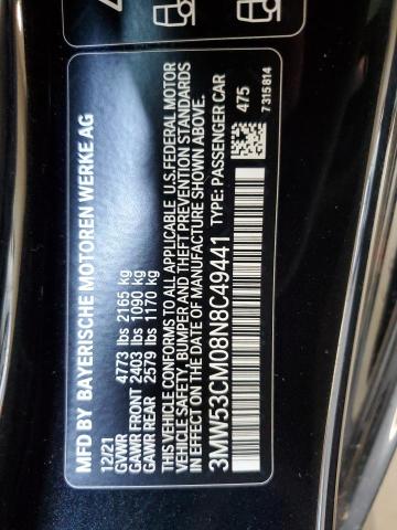 VIN 3MW53CM08N8C49441 2022 BMW 2 Series, M240XI no.12