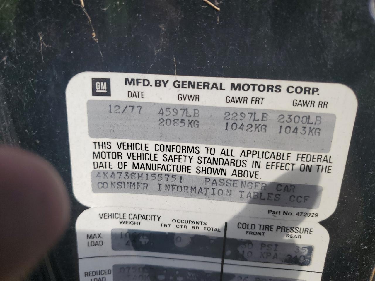 Lot #3290232207 1978 BUICK REGAL