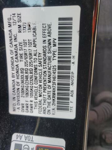 2015 HONDA CR-V EXL - 2HKRM4H73FH614525