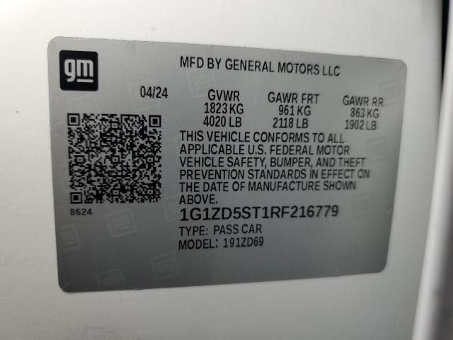 2024 CHEVROLET MALIBU LT 1G1ZD5ST1RF216779