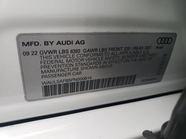 2023 AUDI S8 WAULSAF85PN000614