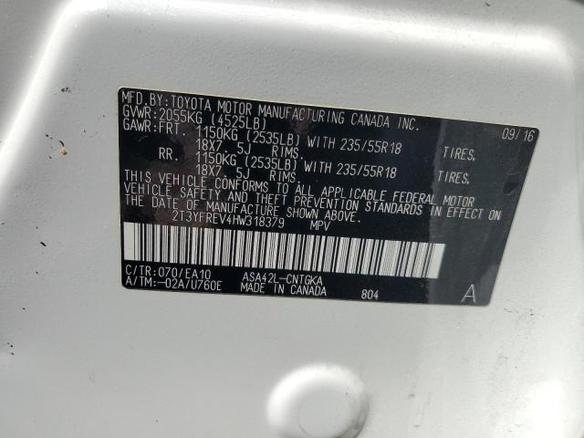 2017 TOYOTA RAV4 LIMIT 2T3YFREV4HW318379