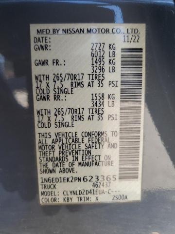 2023 NISSAN FRONTIER S - 1N6ED1EK2PN623365