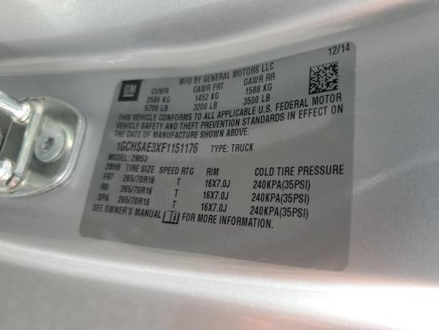 2015 CHEVROLET COLORADO 1GCHSAE3XF1151176