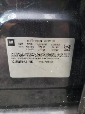 2016 CHEVROLET CRUZE LIMI 1G1PE5SB1G7173533