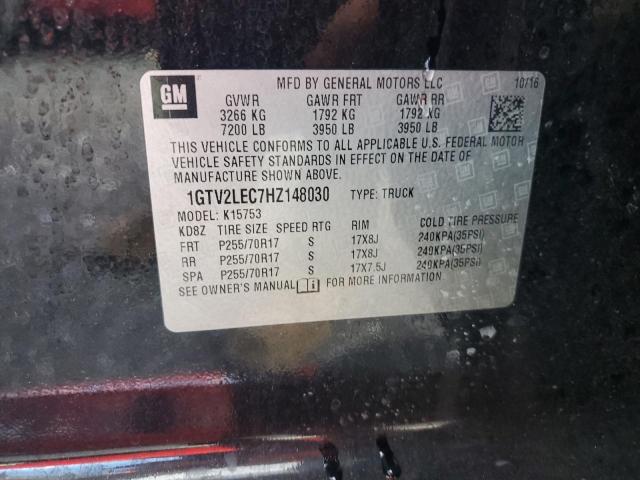2017 GMC SIERRA K15 1GTV2LEC7HZ148030