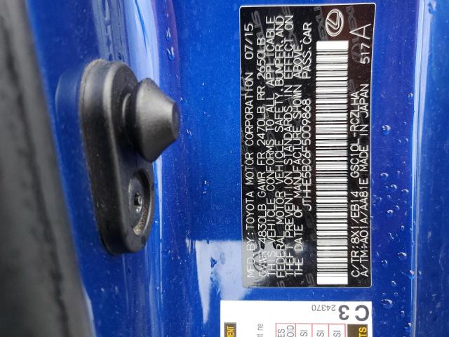 2015 LEXUS RC 350 JTHHE5BC6F5009868