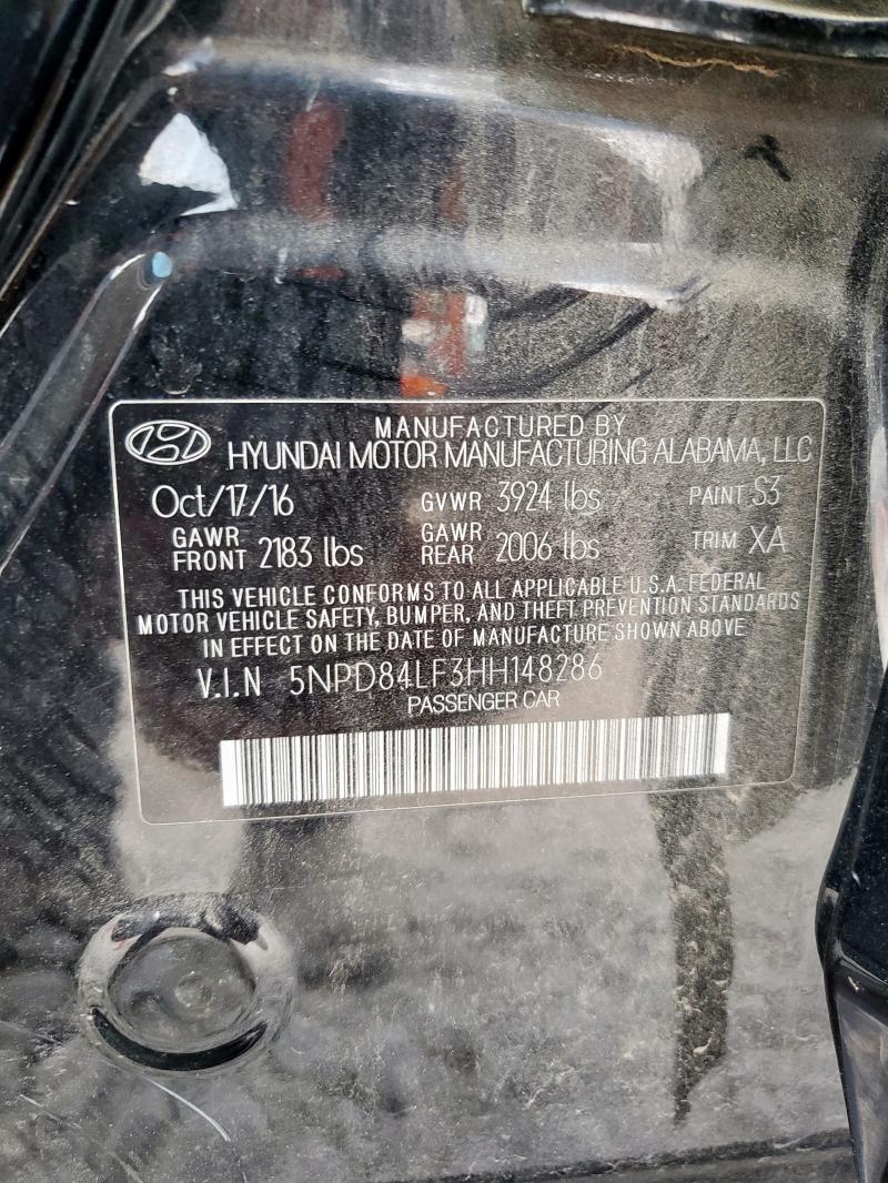 2017 HYUNDAI ELANTRA SE 5NPD84LF3HH148286