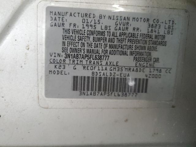 2015 NISSAN SENTRA S 3N1AB7AP5FL638777
