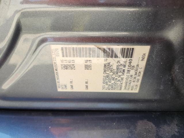 2020 NISSAN MAXIMA SV 1N4AA6CV1LC381040