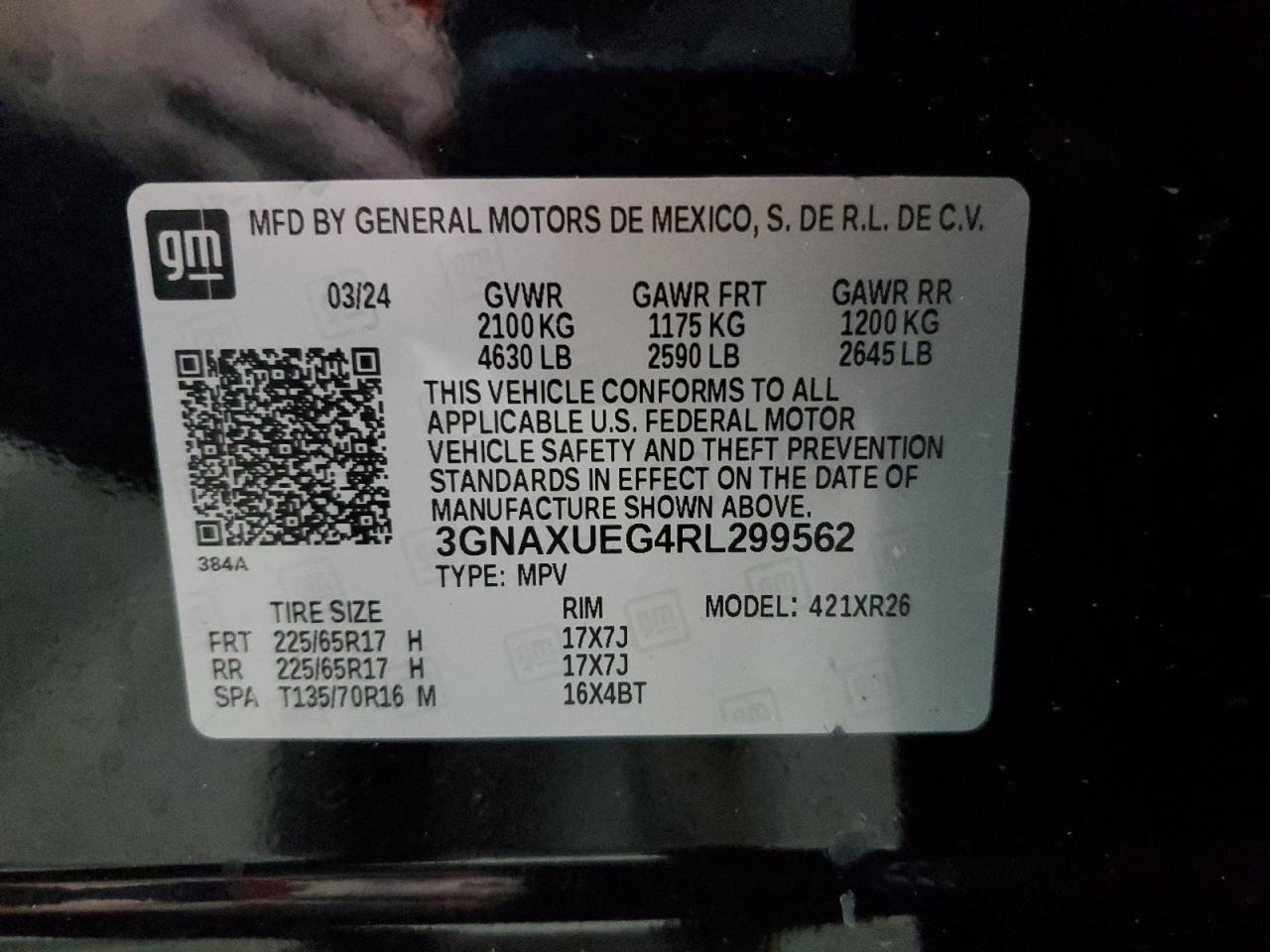 CHEVROLET EQUINOX LT