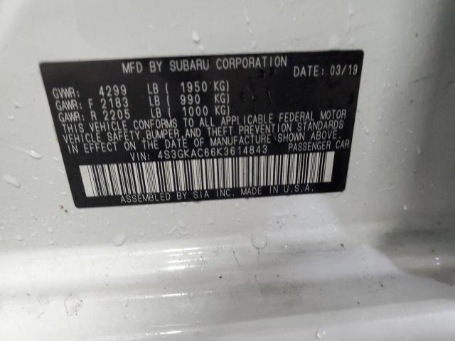 2019 SUBARU IMPREZA PR 4S3GKAC66K3614843