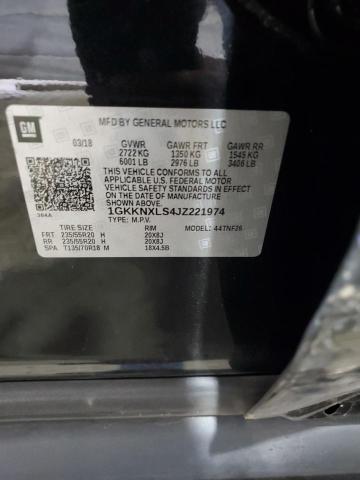 2018 GMC ACADIA DENALI 1GKKNXLS4JZ221974