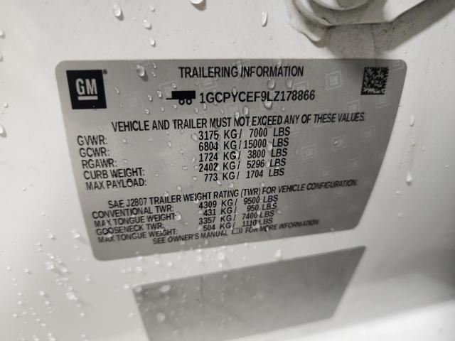 2020 CHEVROLET SILVERADO - 1GCPYCEF9LZ178866