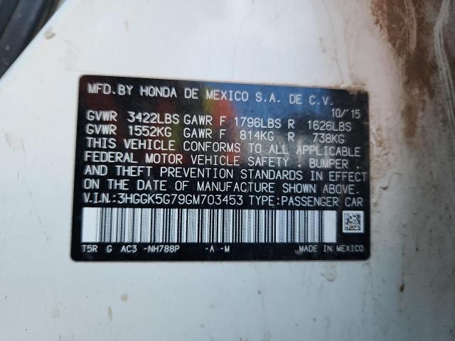 2016 HONDA FIT EX 3HGGK5G79GM703453