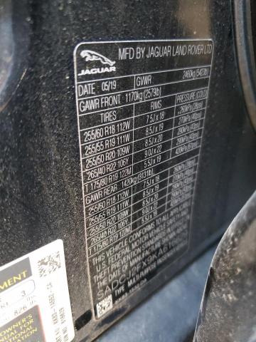 2019 JAGUAR F-PACE PREMIUM SADCJ2FX9KA616629