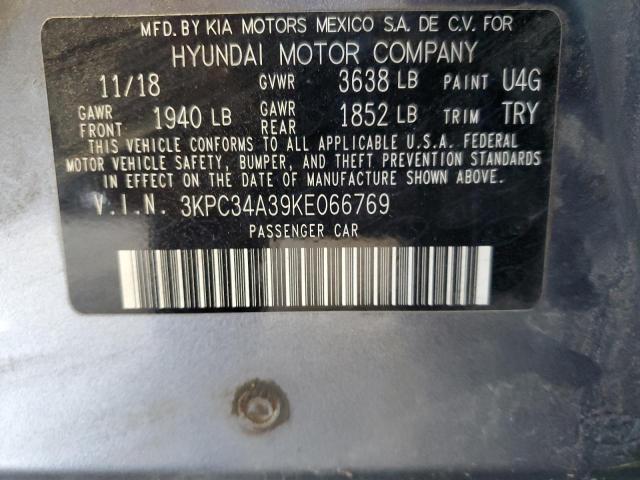 2019 HYUNDAI ACCENT LIM 3KPC34A39KE066769