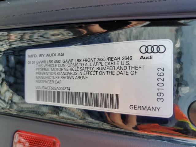2025 AUDI A5 PREMIUM 45 WAUDACF56SA004874