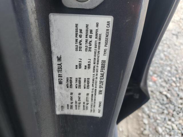 2020 TESLA MODEL 3 5YJ3E1EA4LF598850