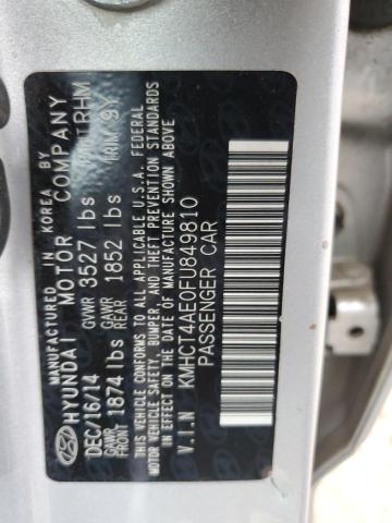 2015 HYUNDAI ACCENT GLS KMHCT4AE0FU849810