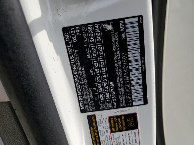 2021 MERCEDES-BENZ GLS 580 4M 4JGFF8GE1MA428597