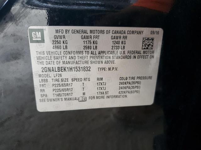 2017 CHEVROLET EQUINOX LS 2GNALBEK1H1531832
