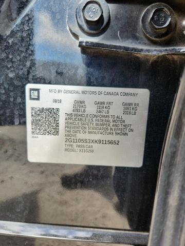 2019 CHEVROLET IMPALA PREMIER 2G1105S3XK9115652